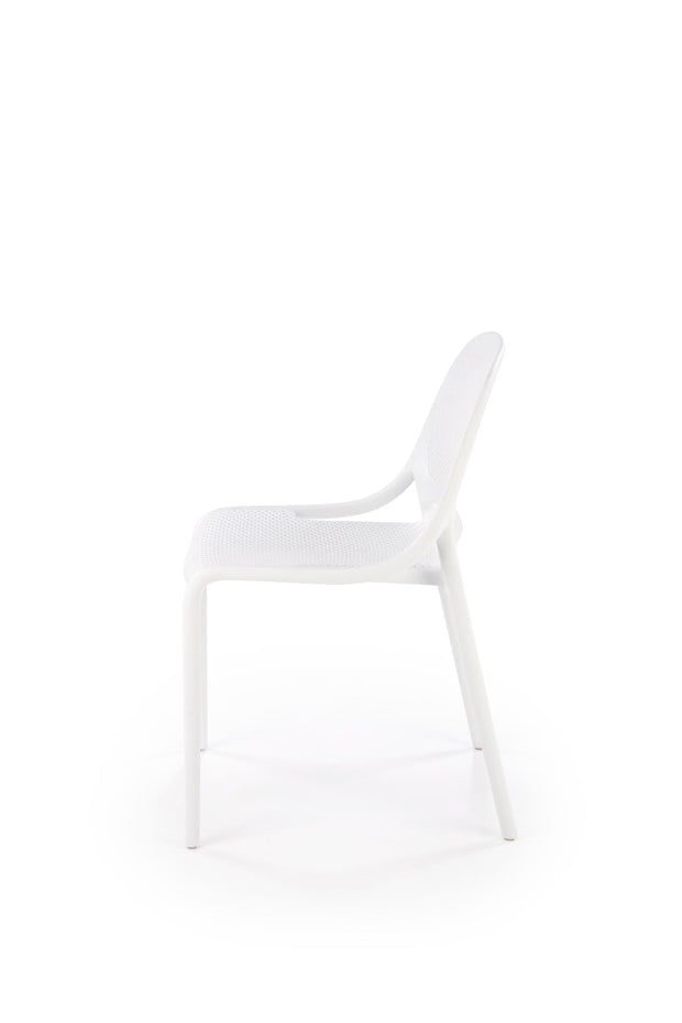 Sedia da pranzo in plastica K532 Bianco (4)