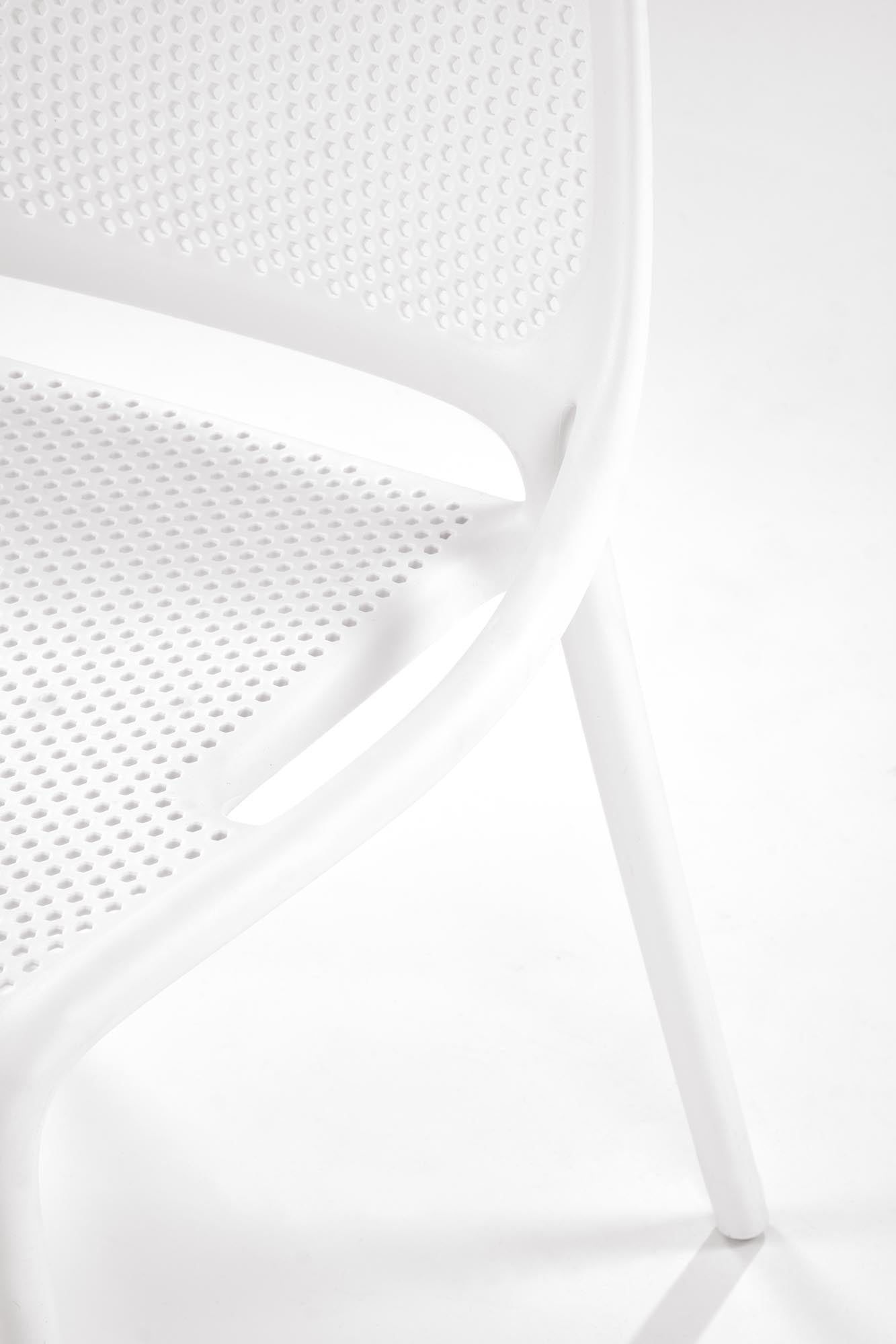 Sedia da pranzo in plastica K532 Bianco (7)