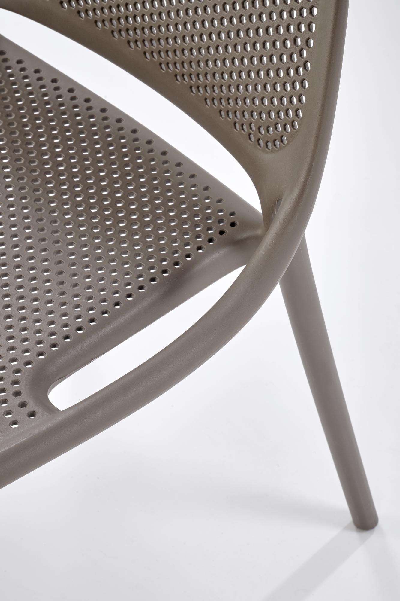 Sedia da pranzo in plastica K532 Grigio (7)