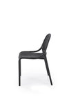 Sedia da pranzo in plastica K532 Nero (4)