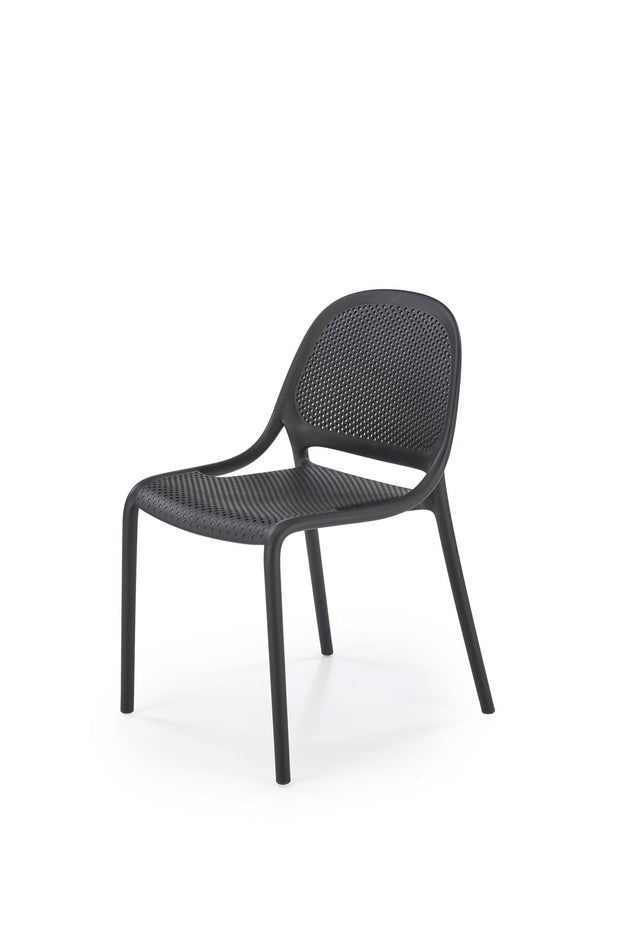 Sedia da pranzo in plastica K532 Nero (5)