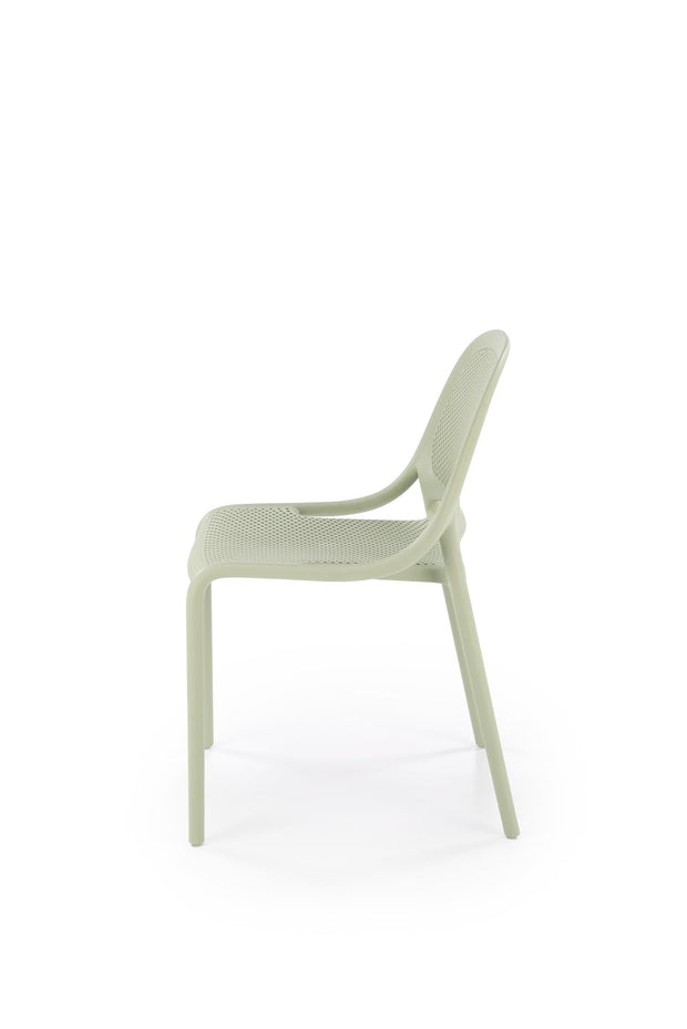 Sedia da pranzo in plastica K532 Verde (4)
