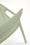 Sedia da pranzo in plastica K532 Verde (7)