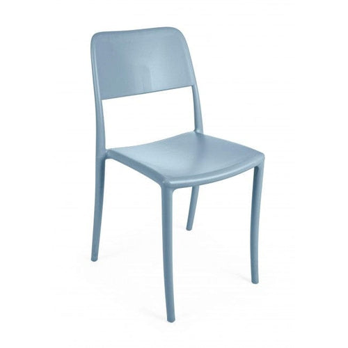 Sedia da pranzo in plastica Missy Blu