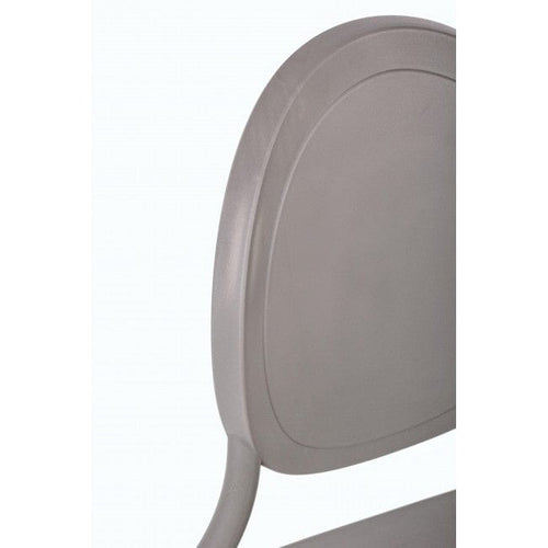 Sedia da pranzo in plastica Shannon Grigio (1)