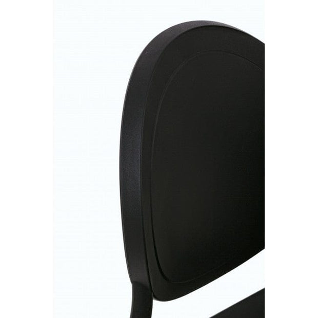 Sedia da pranzo in plastica Shannon Nero (3)