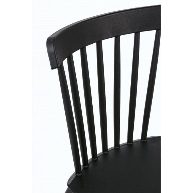 Sedia da pranzo in plastica Warren Nero (2)