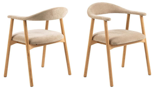 Actona Sedia da pranzo in tessuto Addi 3 Beige