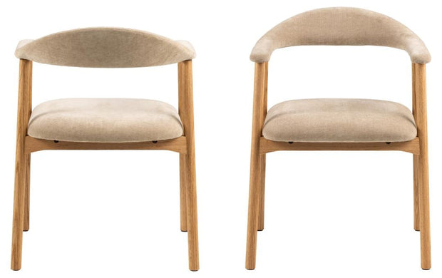 Actona Sedia da pranzo in tessuto Addi 3 Beige