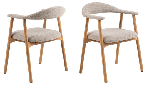 Actona Sedia da pranzo in tessuto Addi 60 Beige