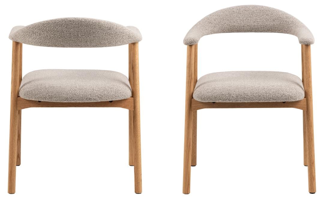 Actona Sedia da pranzo in tessuto Addi 60 Beige