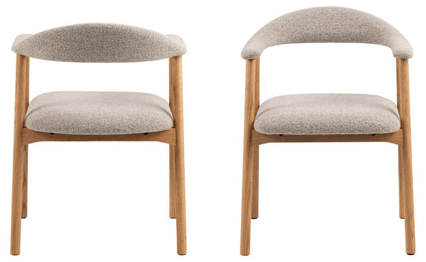 Actona Sedia da pranzo in tessuto Addi 60 Beige