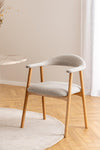 Actona Sedia da pranzo in tessuto Addi 60 Beige