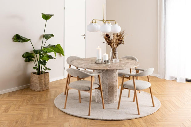 Actona Sedia da pranzo in tessuto Addi 60 Beige