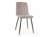 Sedia da pranzo in tessuto Alan Brego Beige