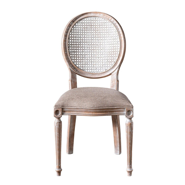 Sedia da pranzo in tessuto Albero 23 Beige (1)