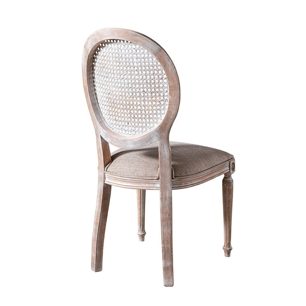 Sedia da pranzo in tessuto Albero 23 Beige (2)