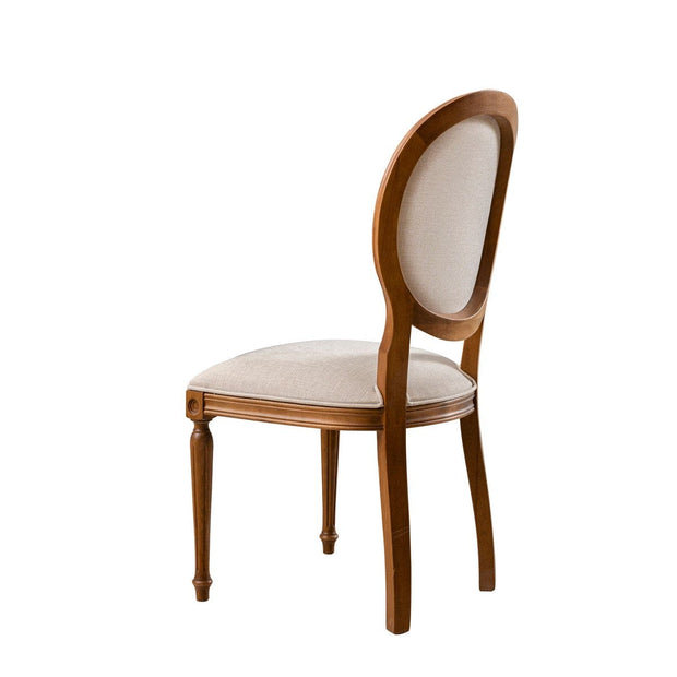 Sedia da pranzo in tessuto Albero 42 Beige (4)