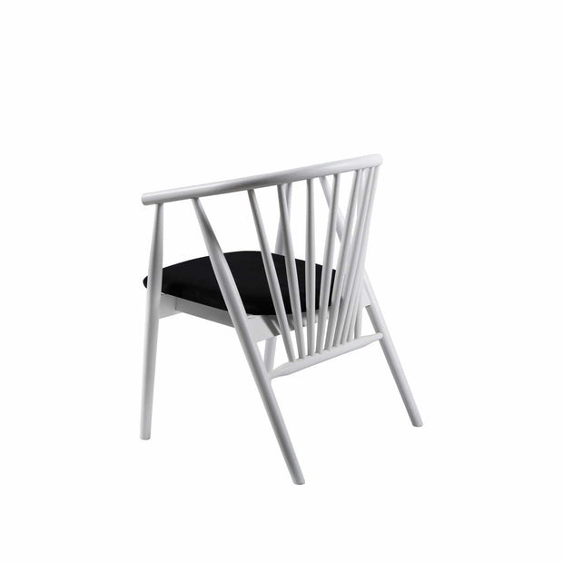 Sedia da pranzo in tessuto Albero 50 Bianco e Nero (5)