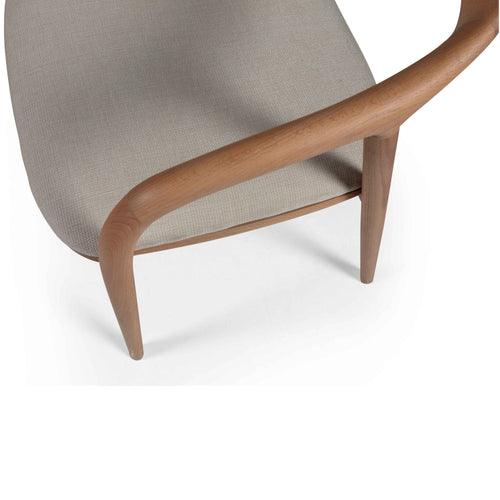 Sedia da pranzo in tessuto Albero 73 Beige (1)