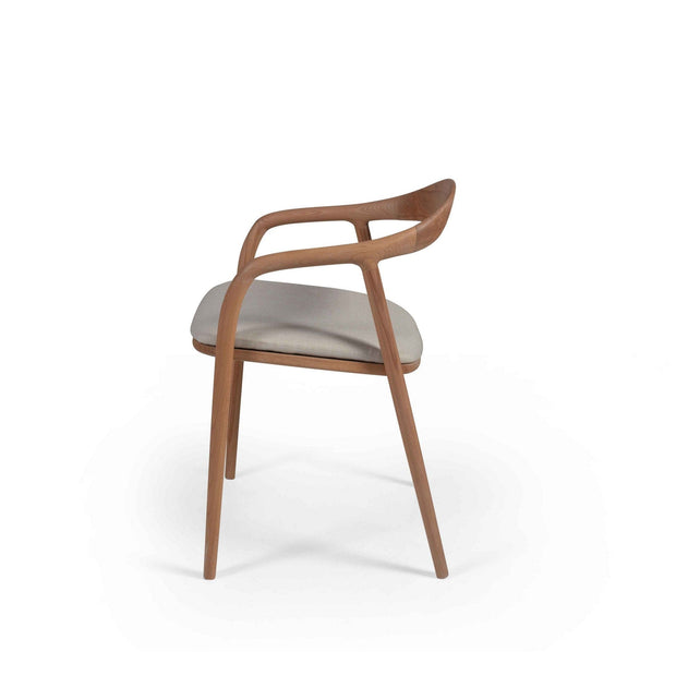 Sedia da pranzo in tessuto Albero 73 Beige (4)
