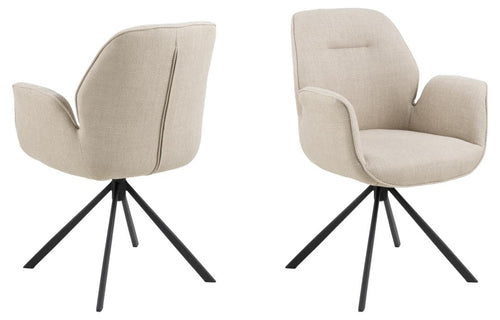 Actona Sedia da pranzo in tessuto Aura 24 Beige