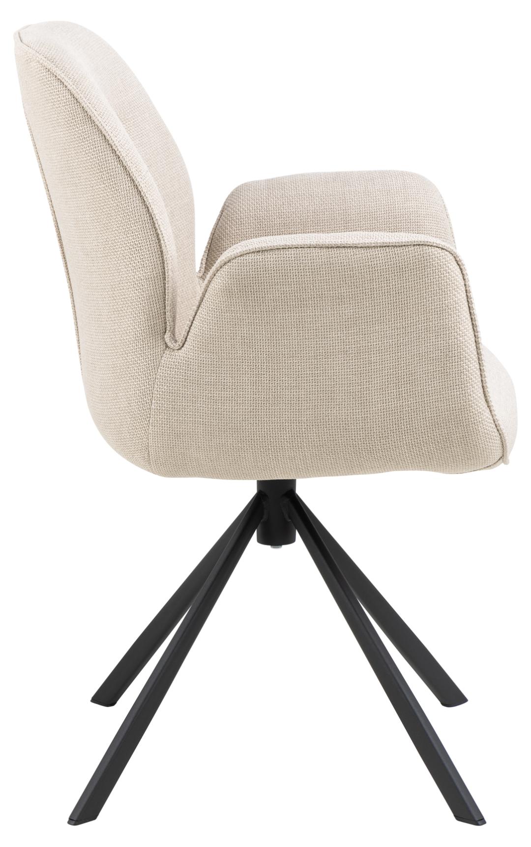 Actona Sedia da pranzo in tessuto Aura 24 Beige