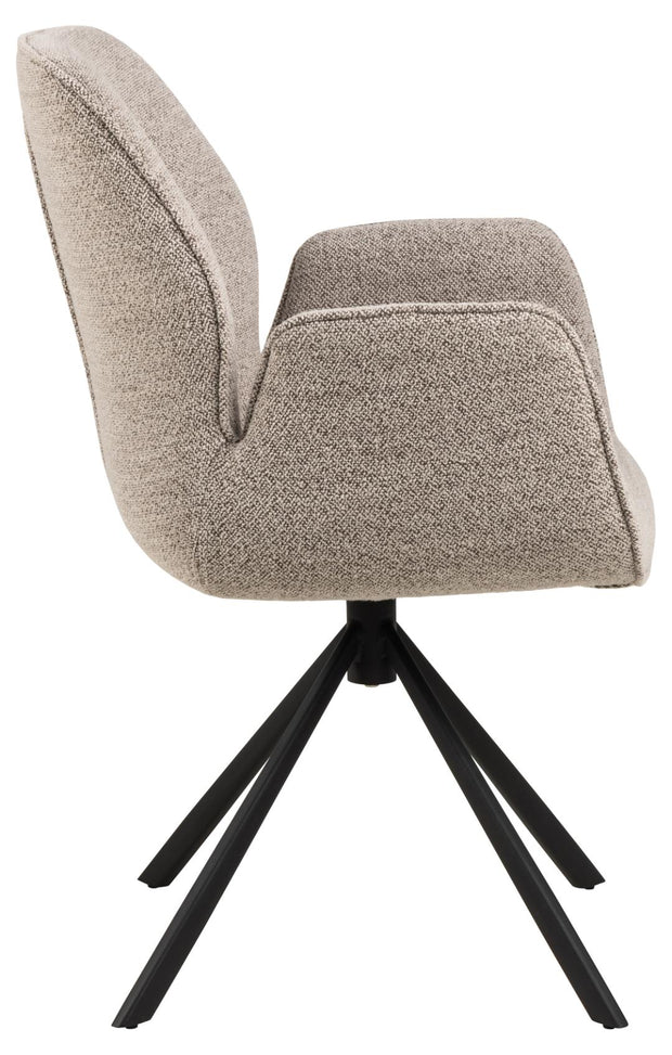 Actona Sedia da pranzo in tessuto Aura 60 Beige