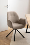 Actona Sedia da pranzo in tessuto Aura 60 Beige