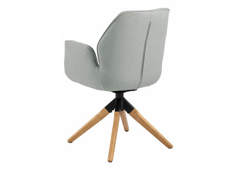 Sedia da pranzo in tessuto Aura Grigio (1)