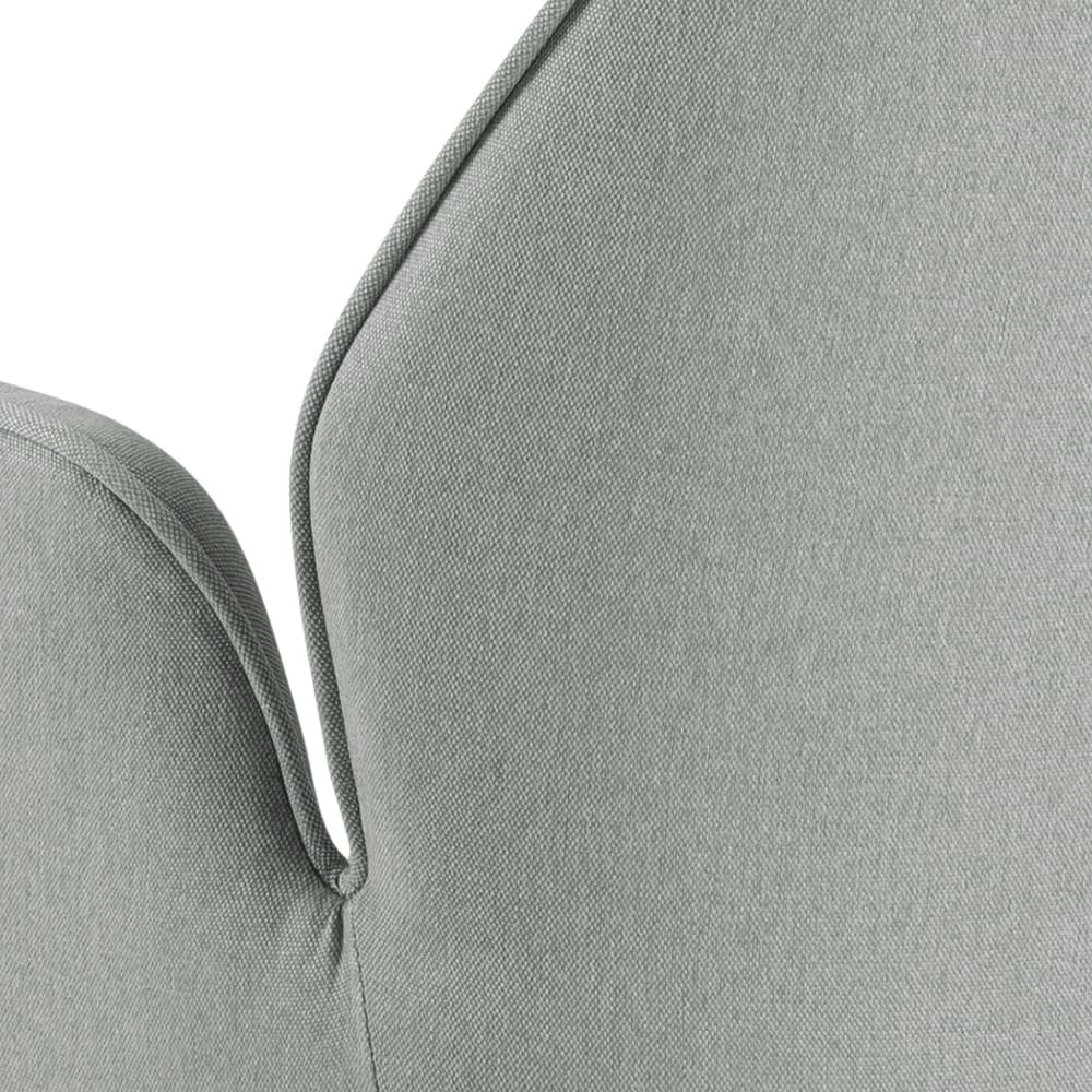 Actona Sedia da pranzo in tessuto Aura Grigio
