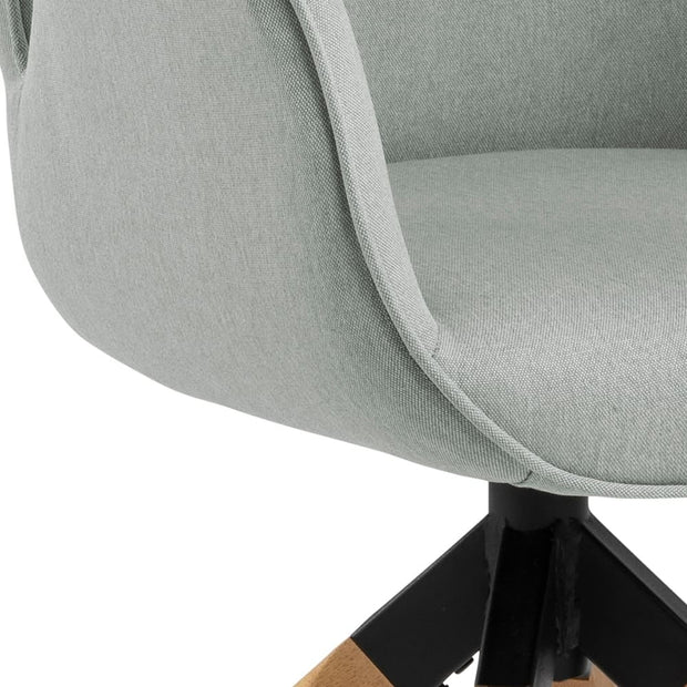 Actona Sedia da pranzo in tessuto Aura Grigio