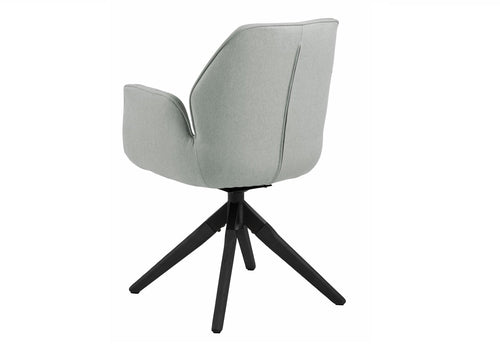Sedia da pranzo in tessuto Aura Grigio (1)