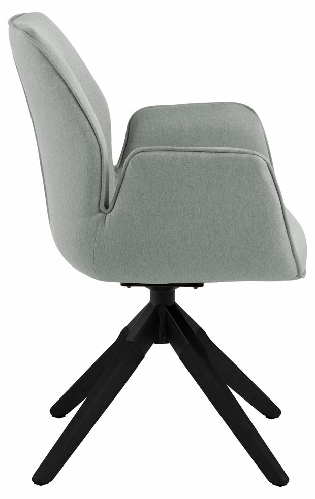Sedia da pranzo in tessuto Aura Grigio (2)