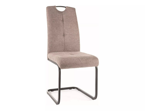 Sedia da pranzo in tessuto Axo Brego Beige