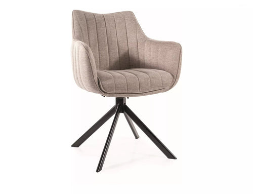 Sedia da pranzo in tessuto Azalia Brego Beige