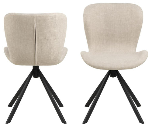 Actona Sedia da pranzo in tessuto Batilda -A1 24 Beige