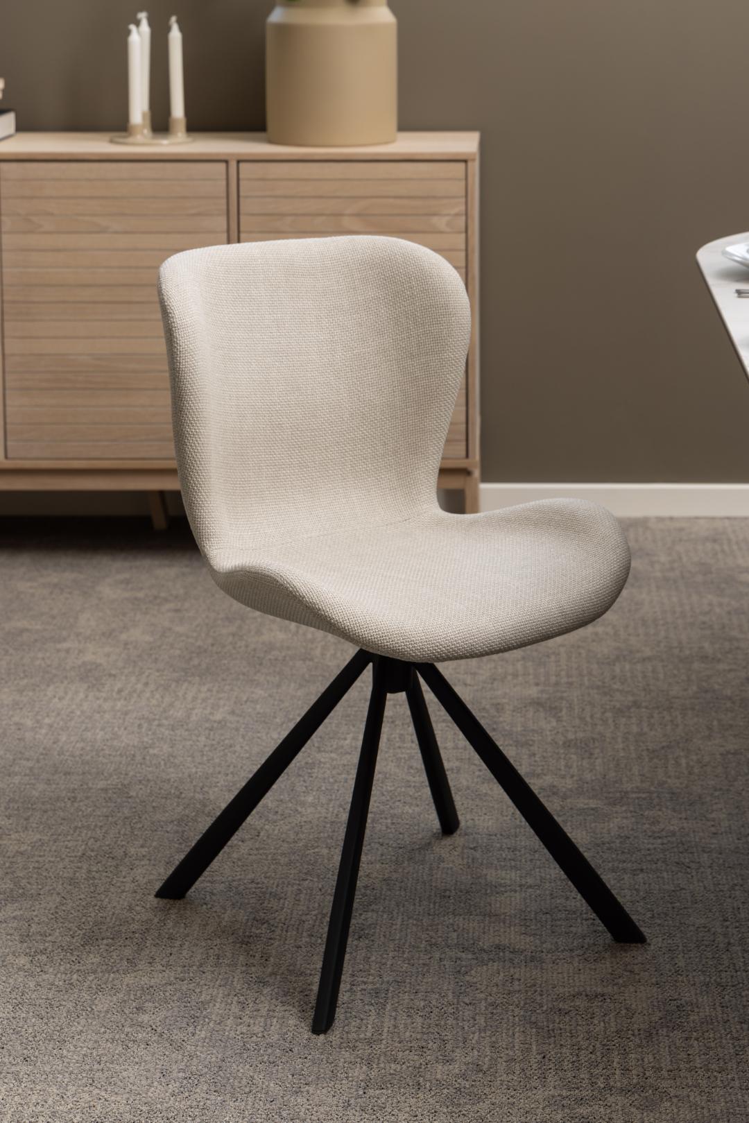 Actona Sedia da pranzo in tessuto Batilda -A1 24 Beige
