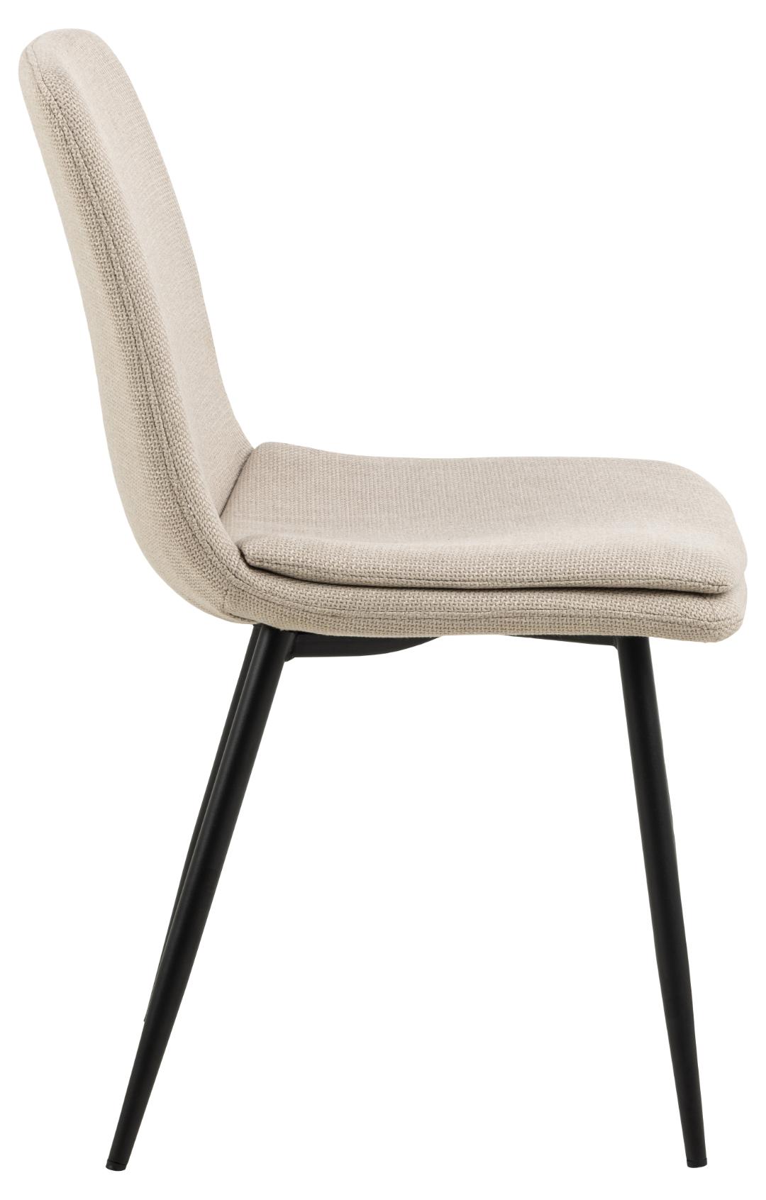 Actona Sedia da pranzo in tessuto Becca Beige