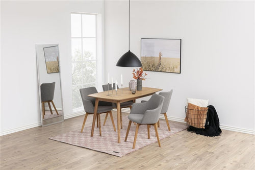 Sedia da pranzo in tessuto Bella Grigio (1)