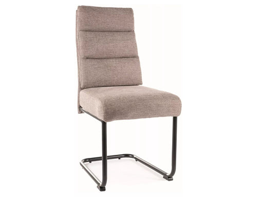 Sedia da pranzo in tessuto Berry Brego Beige