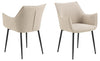 Actona Sedia da pranzo in tessuto Bonita Beige