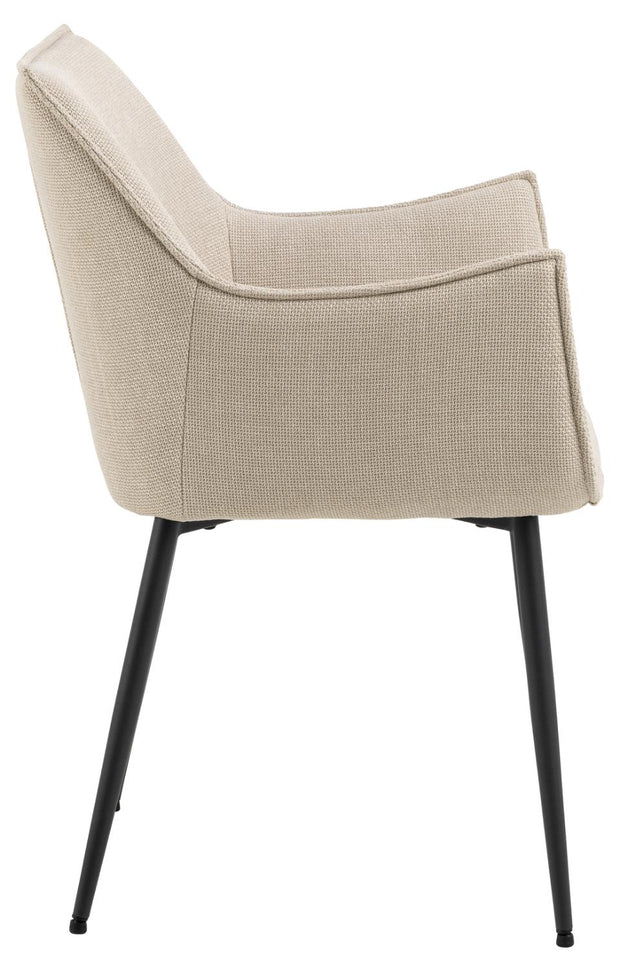 Actona Sedia da pranzo in tessuto Bonita Beige