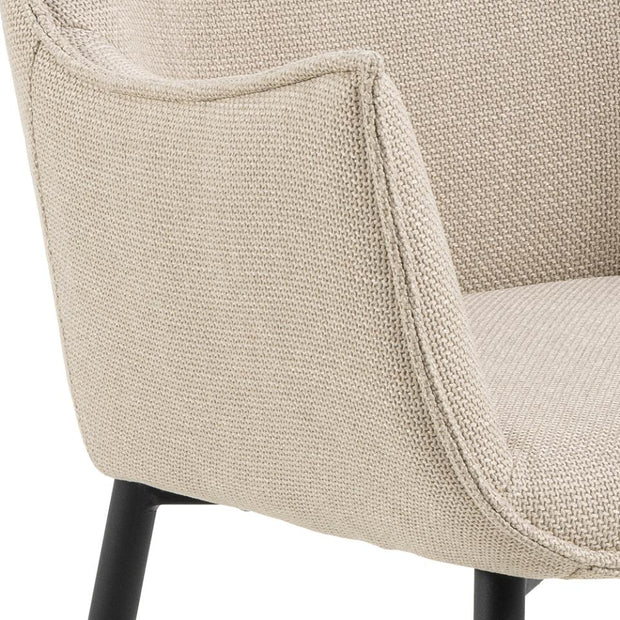 Actona Sedia da pranzo in tessuto Bonita Beige