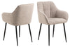 Actona Sedia da pranzo in tessuto Brenda Beige