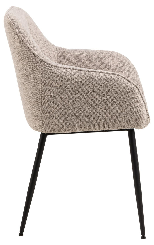 Actona Sedia da pranzo in tessuto Brenda Beige