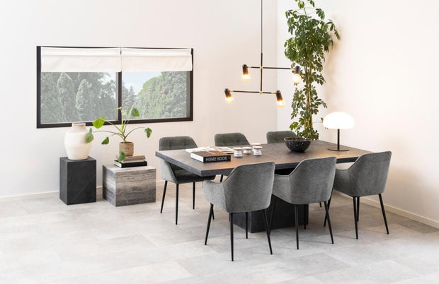 Actona Sedia da pranzo in tessuto Brooke 45 Antracite