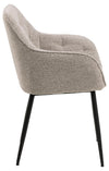 Actona Sedia da pranzo in tessuto Brooke 60 Beige