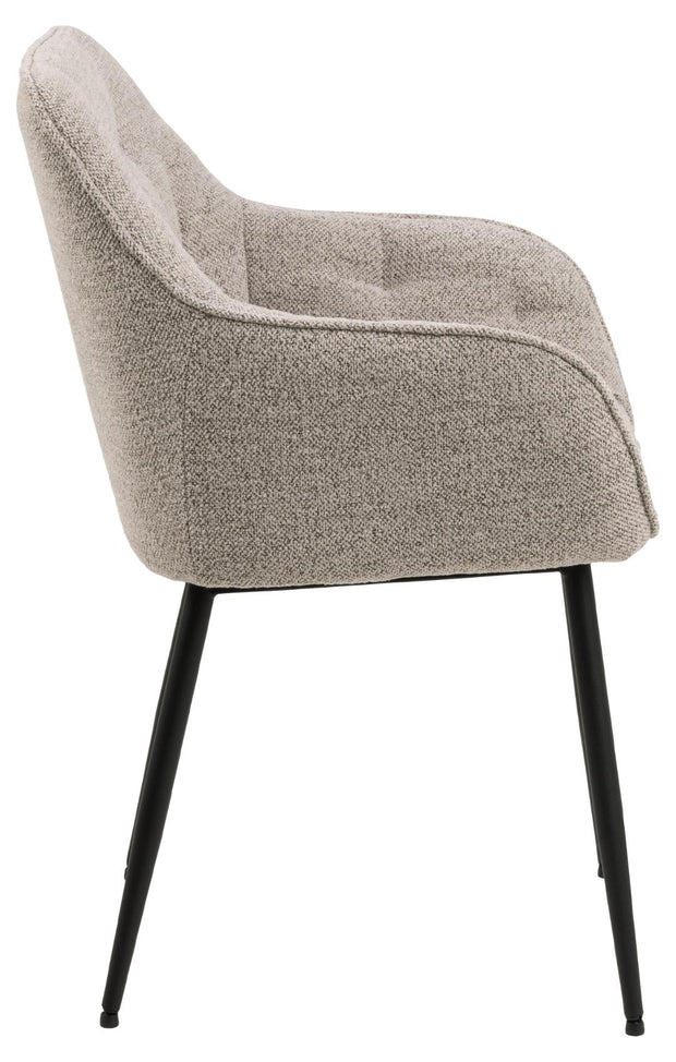 Actona Sedia da pranzo in tessuto Brooke 60 Beige