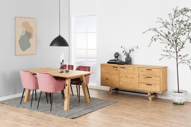 Actona Sedia da pranzo in tessuto Brooke 76AC Rosso